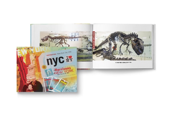 Ejemplo de álbum de fotos de viajes en formato libro.